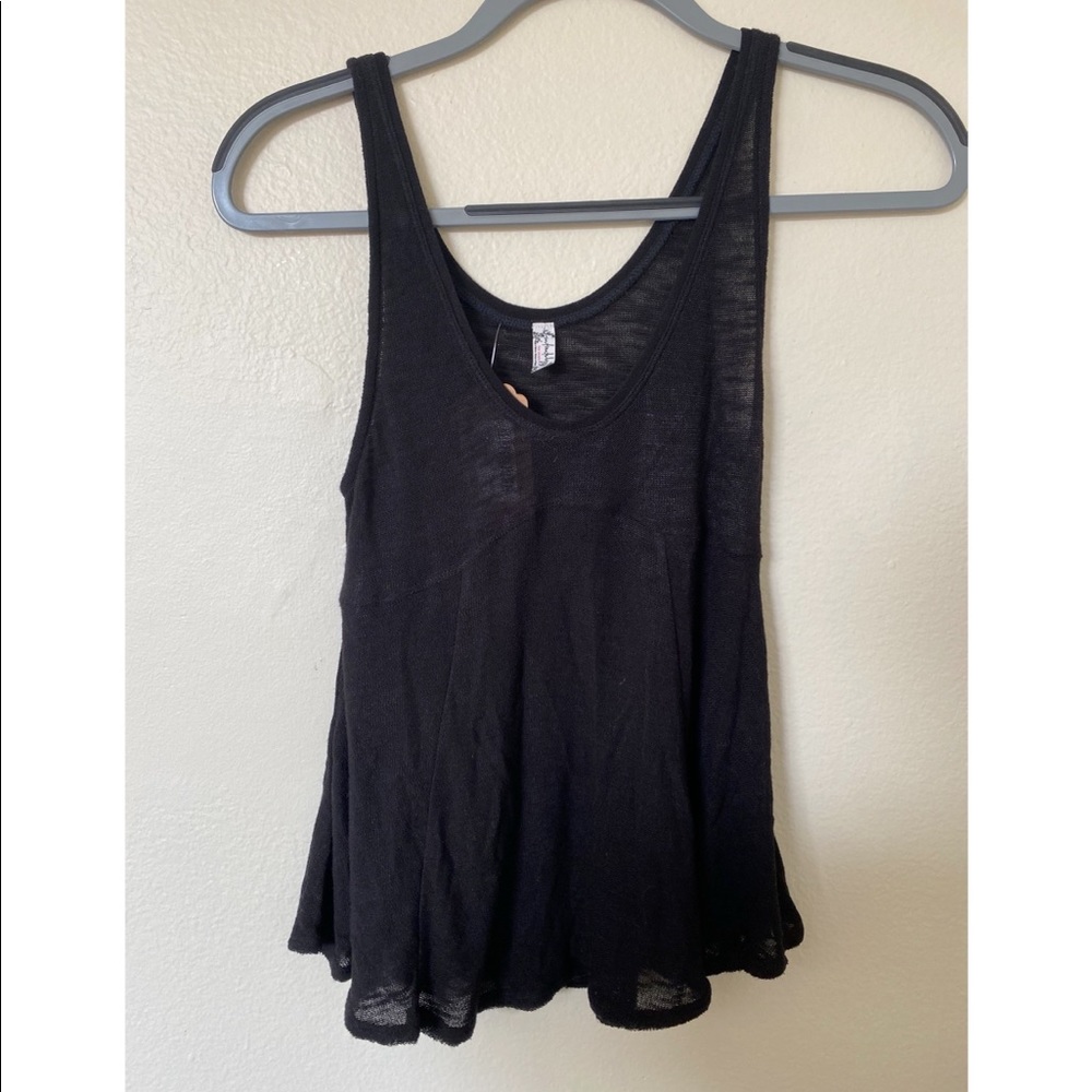 Free people black tank top